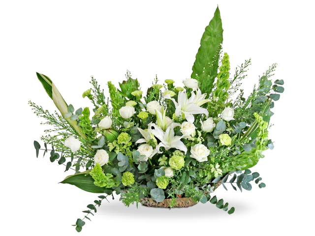 Florist Flower Arrangement - White Lilies Decor Florist MK11 - L76602364 Photo