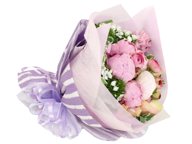 Florist Flower Bouquet - Peony Bouquet - B2632 Photo